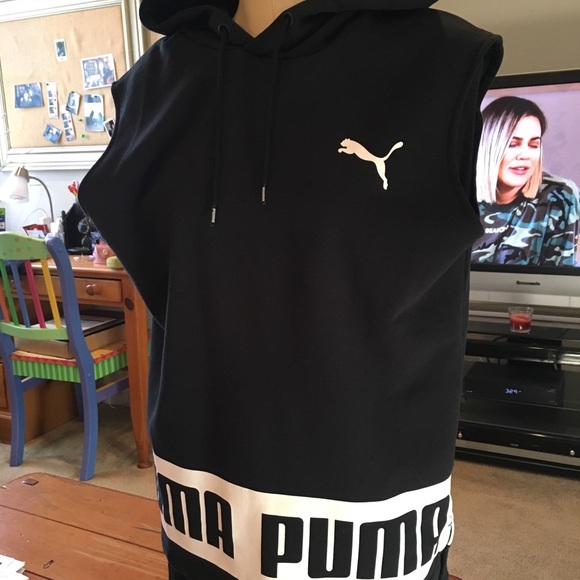 Puma Active Training Sleeveless Hoodie - Picture 2 of 4